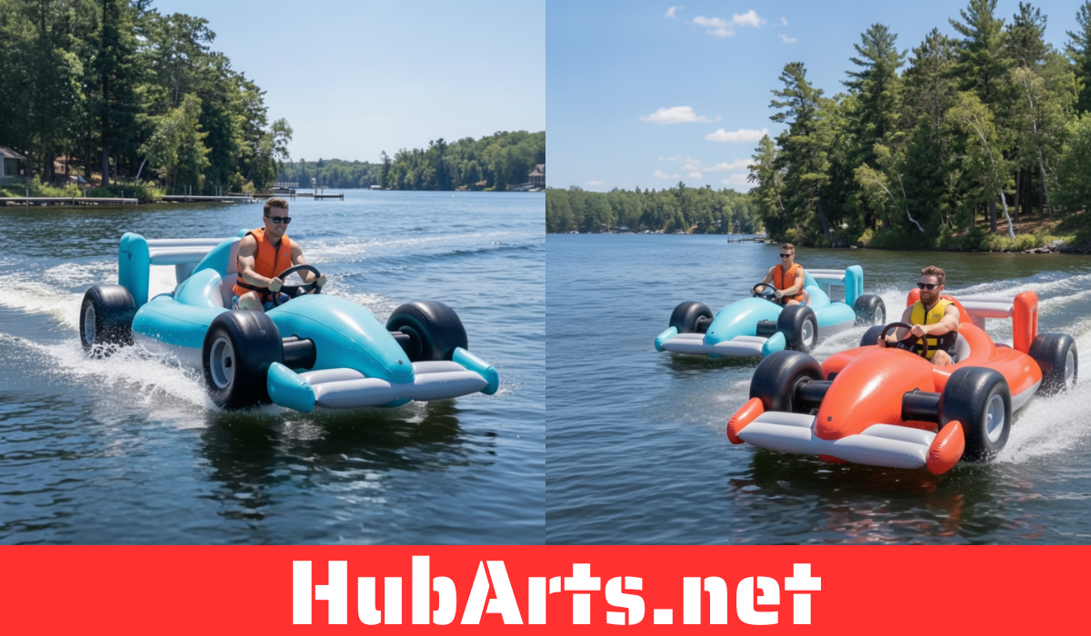 Inflatable Race Car Boats: Why Ride a Jet Ski When You Can Drive a Race Car on the Lake