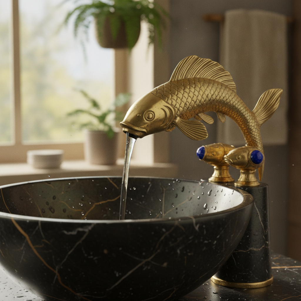 Fish Spouts and Fever Dreams: The AI-Driven Luxury Fish Bathroom Faucets Trend