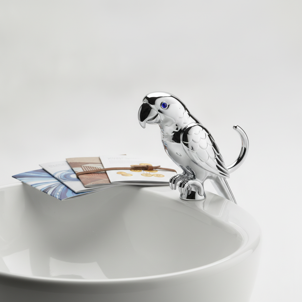 The Parrot Shaped Faucet: When Exotic Avian Decor Meets Bathroom Hardware